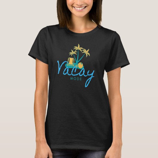 バカイモードファミリーバケーションサマー Tシャツ (正面)