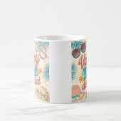 バカイモード有効化サマービーブ コーヒーマグカップ (中央)