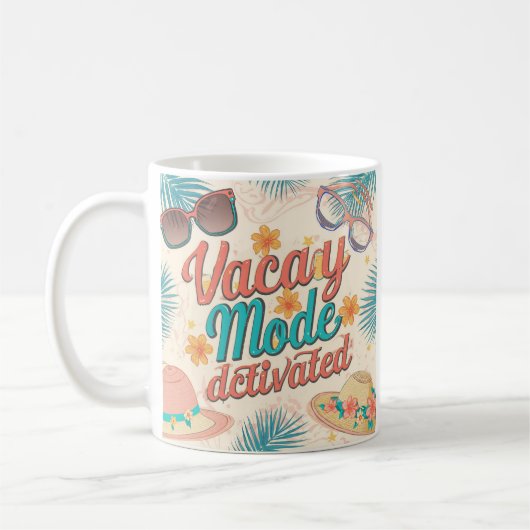 バカイモード有効化サマービーブ コーヒーマグカップ (左)