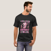 バカウイルカウガールの誕生日パーティーのおばさん Tシャツ (正面フル)