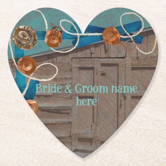 バカジュアルン結婚と披露宴の同じ場所 ペーパーコースター (正面)