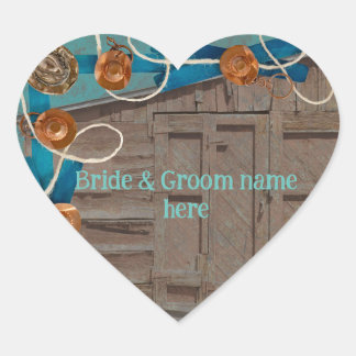 バカジュアルー結婚ンと披露宴の国の場所 ハートシール