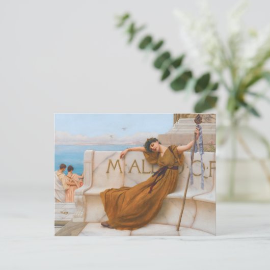 バカスの神女絵画の女官 ポストカード (スタンド正面)