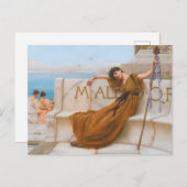 バカスの神女絵画の女官 ポストカード (正面/裏面)