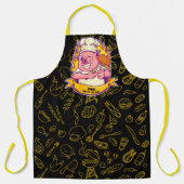 バカスタマイズおもしろいーベキューシェフホッググリル エプロン (正面)