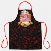 バカスタマイズおもしろいーベキューシェフホッググリル エプロン (正面)