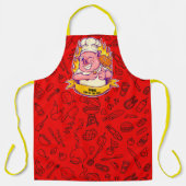 バカスタマイズおもしろいーベキューシェフホッググリル エプロン (正面)