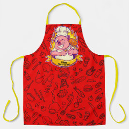 バカスタマイズおもしろいーベキューシェフホッググリル エプロン