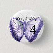 バカスタマイズイチボタン私の誕生日 缶バッジ (正面)