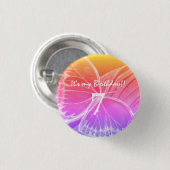 バカスタマイズイチボタン私の誕生日 缶バッジ (正面&裏面)