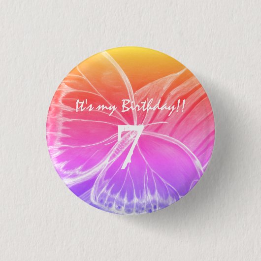 バカスタマイズイチボタン私の誕生日 缶バッジ (正面)