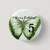 バカスタマイズイチボタン私の誕生日 缶バッジ (正面)