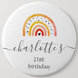 バカスタマイズッジ – レインボーブラッドオレンジ 缶バッジ