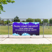 バカスタマイズブリー青い洗車事業 横断幕 (インサイチュ)