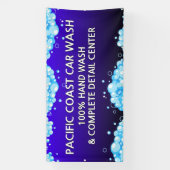 バカスタマイズブリー青い洗車事業 横断幕 (縦)