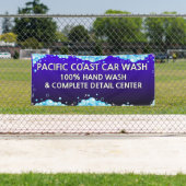 バカスタマイズブリー青い洗車事業 横断幕 (インサイチュ)