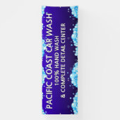 バカスタマイズブリー青い洗車事業 横断幕 (縦)