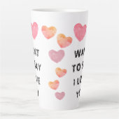 バカスタマイズレンティンのマグが大好き カフェラテマグ (正面)