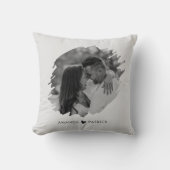 バカスタマイズレンティンの日の写真モダンカップル クッション (正面)