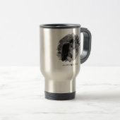 バカスタマイズレンティンの日の写真モダンカップル トラベルマグ (正面右)