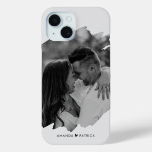 バカスタマイズレンティンの日の写真モダンカップル iPhone 15ケース