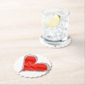 バカスタマイズンタインのコースターハート ペーパーコースター (インサイチュ)