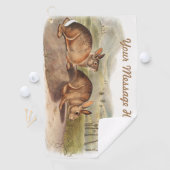 バカスタムックマンハレラビットキャンピングデコギフト ゴルフタオル (インサイチュ)