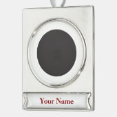 バカスタムナーオーナメント-銀めっき シルバープレートバナーオーナメント (左)