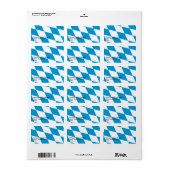 バカスタムバリア国旗のラベル ラベル (フルシート)