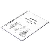 バカスタムラタナトヤムのダンス理論スパイラルノート ノートブック (左側)