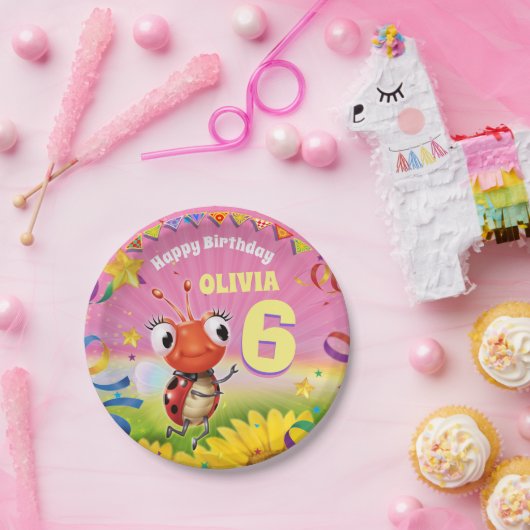 バカスタムースデーパーティープレートガール2歳 ペーパープレート (パーティー)