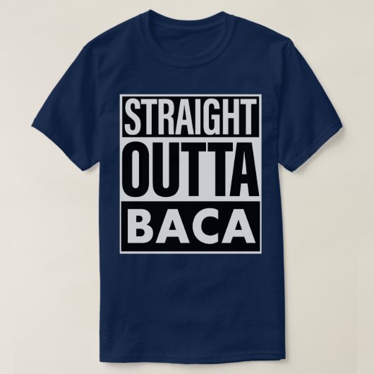 バカネームストレートアウトタバカ Tシャツ (デザイン正面)