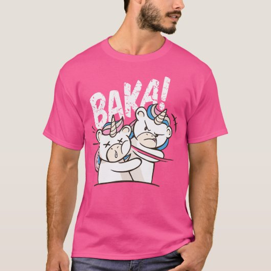 バカバカおもしろいユニコ日本のーンズ Tシャツ (正面)