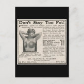 バカバカしい「肉レデューサー」レトロ広告 ポストカード (正面)