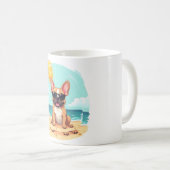 バカフランスのンスでブルドッグ コーヒーマグカップ (正面右)