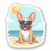 バカフランスのンスでブルドッグ シール (正面)