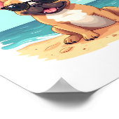 バカフランスのンスでブルドッグ ポスター (角)