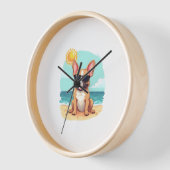 バカフランスのンスでブルドッグ 壁時計 (傾斜)