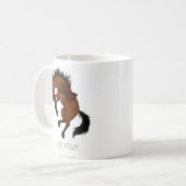 バカヤロー!面白いバイヤー馬 コーヒーマグカップ (正面左)
