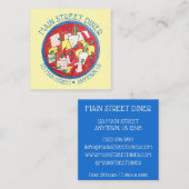 バカラオプエルトリカイジーヌ塩タラ魚シチュー スクエア名刺 (正面/裏面)