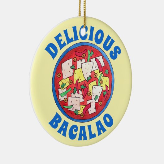 バカラオプエルトリカイジーヌ塩タラ魚シチュー セラミックオーナメント (右)