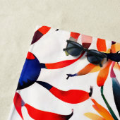 バカラフルグお洒落水彩昆虫アート ビーチタオル (インサイチュ)