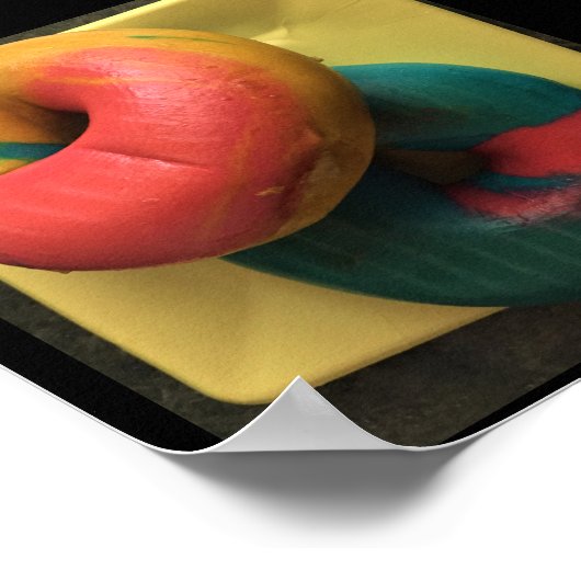 バカラフルゲルス写真 ポスター (角)