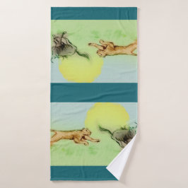 バカラフルス図解入りの、写真付きのトール – チェイス バスタオル