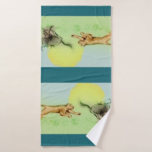 バカラフルス図解入りの、写真付きのトール – チェイス バスタオル (バスタオル)