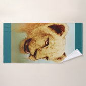 バカラフルス図解入りの、写真付きのトール – ライオン バスタオル (バスタオル)