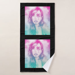 バカラフルス図解入りの、写真付きのトール – Rainbow バスタオル