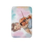 バカラフルス図解入りの、写真付きのマット – バイオリン バスマット (正面縦)