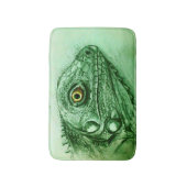 バカラフルス図解入りの、写真付きのマット – Iguana バスマット (正面縦)