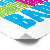 バカラフルドミントン ポスター (角)